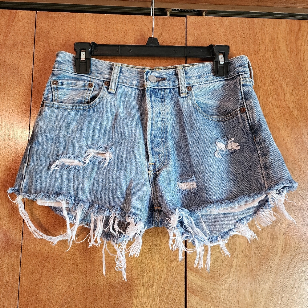 Levi's 501 Cutoff Denim Shorts